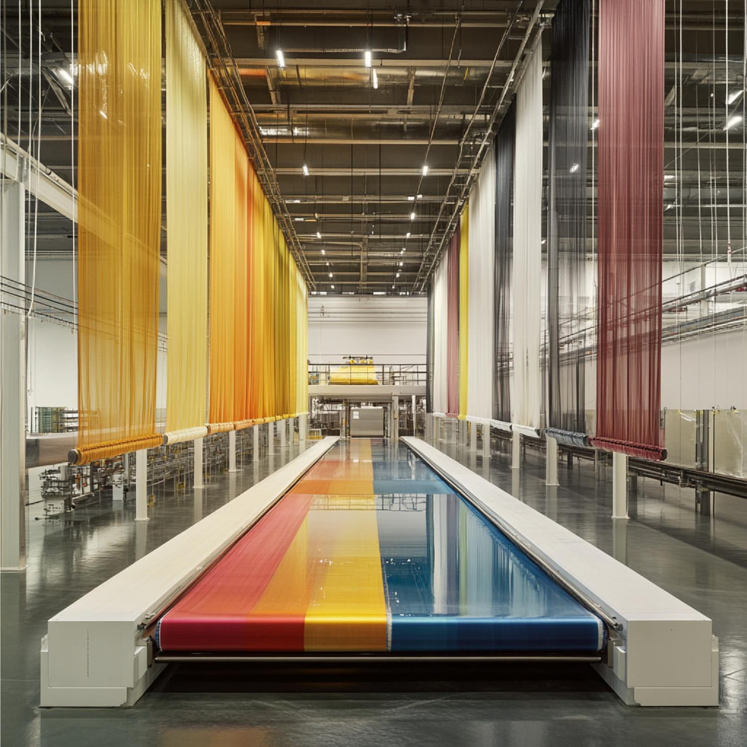 Dyed cotton fabric rolls